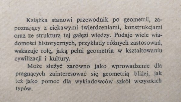 M. Kordos, L. Włodarski O geometrii dla postronnych