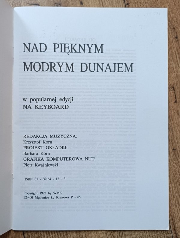 Nad pięknym modrym Dunajem w popularnej edycji na keyboard