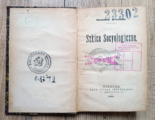 Stanisław Krusiński Szkice socyologiczne