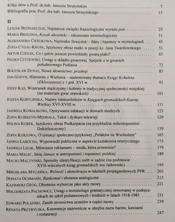 Rozmaitości językowe ofiarowane Prof. Dr. Hab. Januszowi Strutyńskiemu z okazji jego jubileuszu