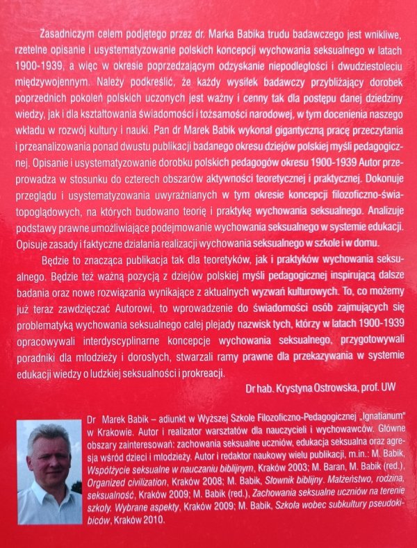 Marek Babik Polskie koncepcje wychowania seksualnego w latach 1900-1939