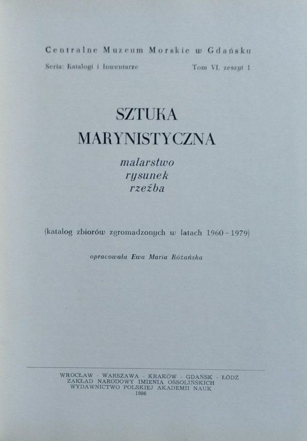 Ewa Maria  Różańska • Sztuka marynistyczna