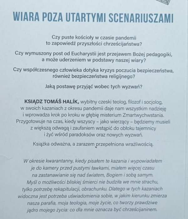 Tomas Halik Czas pustych kościołów