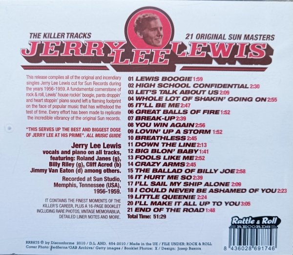 Jerry Lee Lewis The Killer Tracks CD