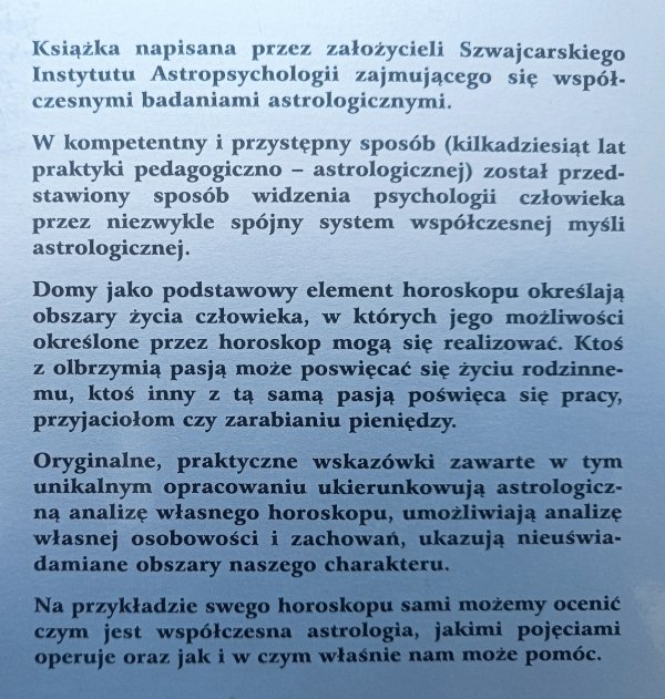 Bruno i Louise Huber Psychologia astrologicznego systemu domów