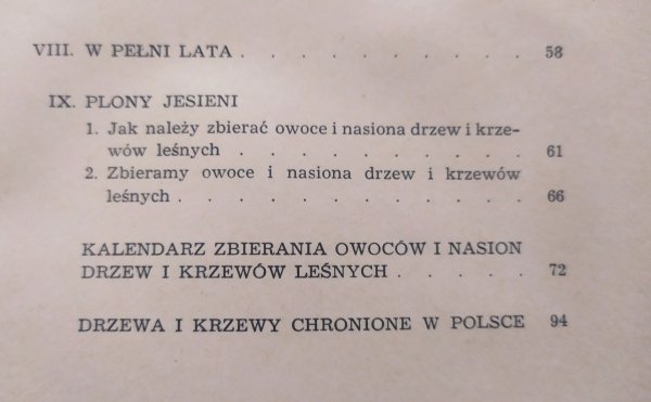 Zofia Bohuszewicz Zbieramy nasiona drzew i krzewów