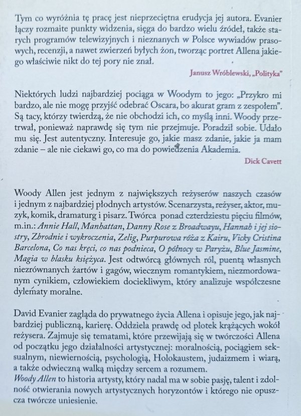 David Evanier Woody Allen: Biografia