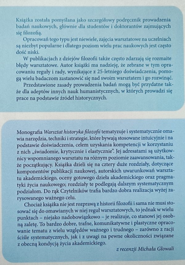Marcin Karas Warsztat historyka filozofii