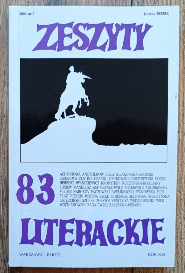 Zeszyty Literackie 83 lato 2003