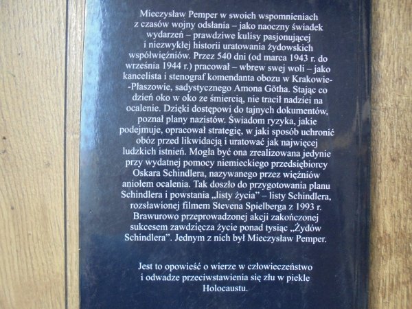 Mieczysław (Mietek) Pemper • Prawdziwa historia listy Schindlera