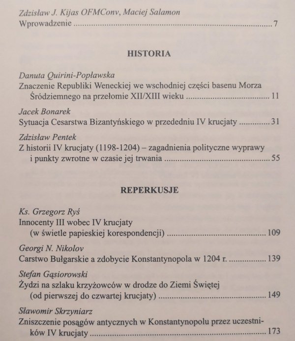 IV Krucjata. Historia Reperkusje Konsekwencje