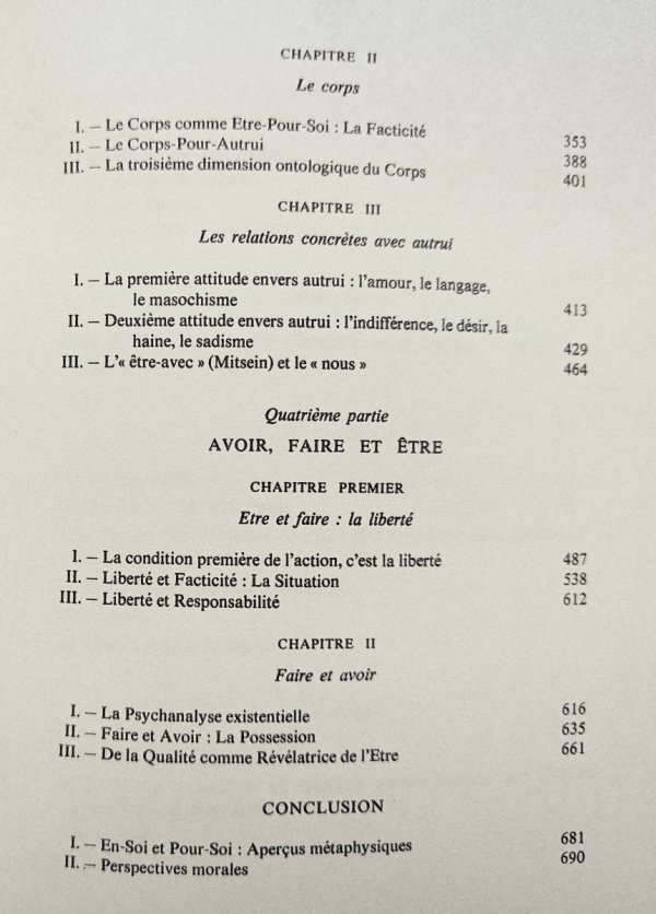 Jean-Paul Sartre L'etre et le neant. Essai d'ontologie phenomenologique
