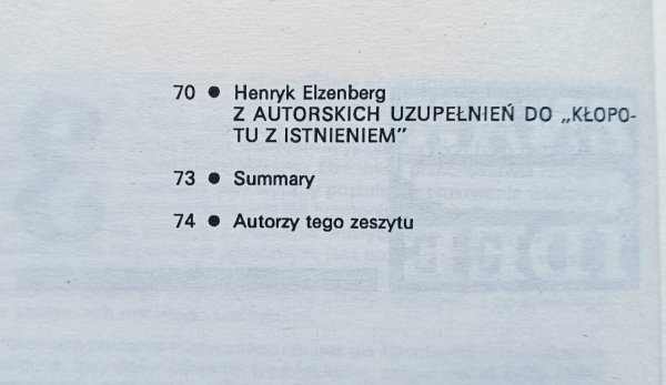 Znak Idee 3. Henryk Elzenberg i mistyka
