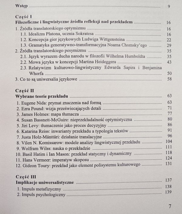 Lucyna Wille Uniwersalistyczne implikacje teorii przekładu