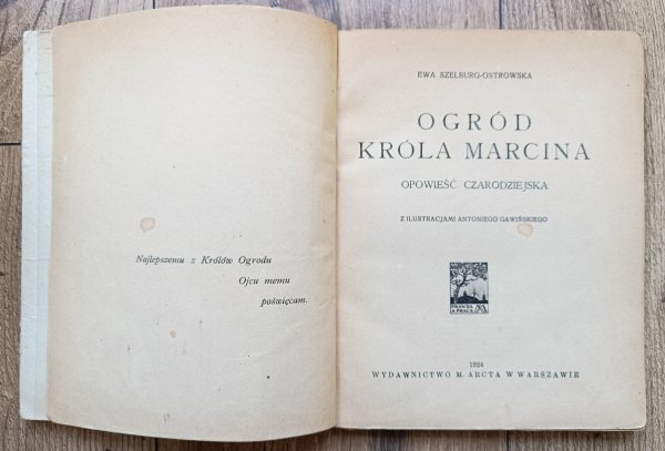 Ewa Szelburg-Ostrowska Ogród króla Marcina / 1924