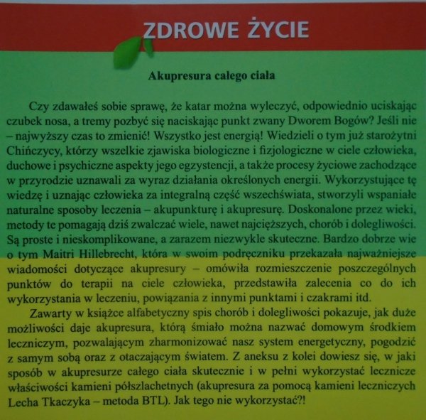 Maitri Hillebrecht • Akupresura całego ciała