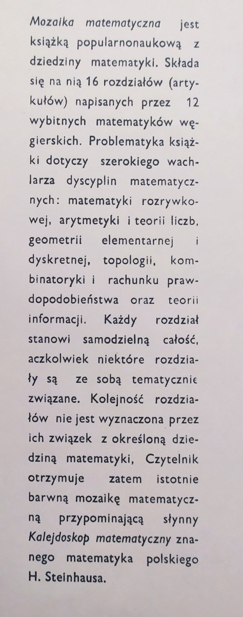 Mozaika matematyczna