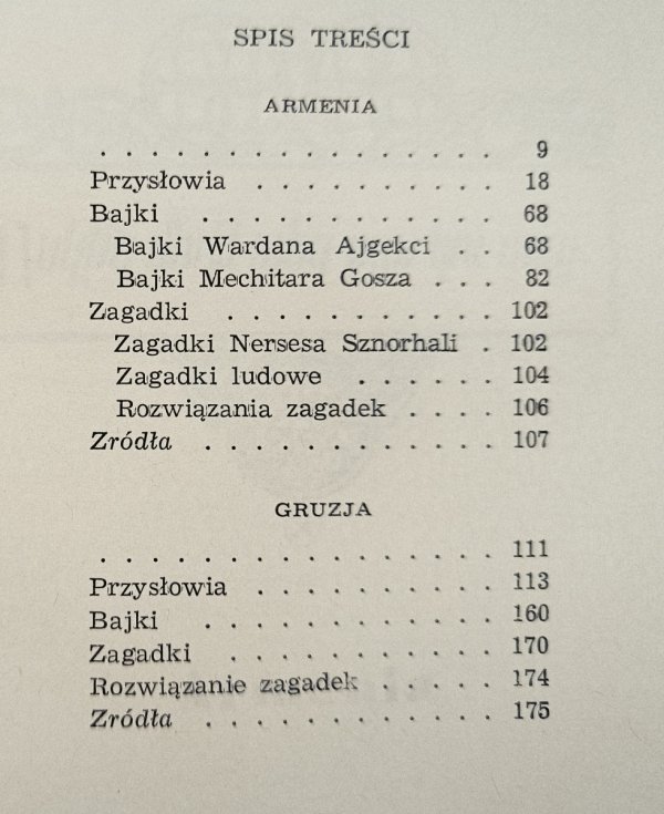 Pod Araratem i Kazbekiem. Przysłowia, bajki, zagadki ormiańskie i gruzińskie