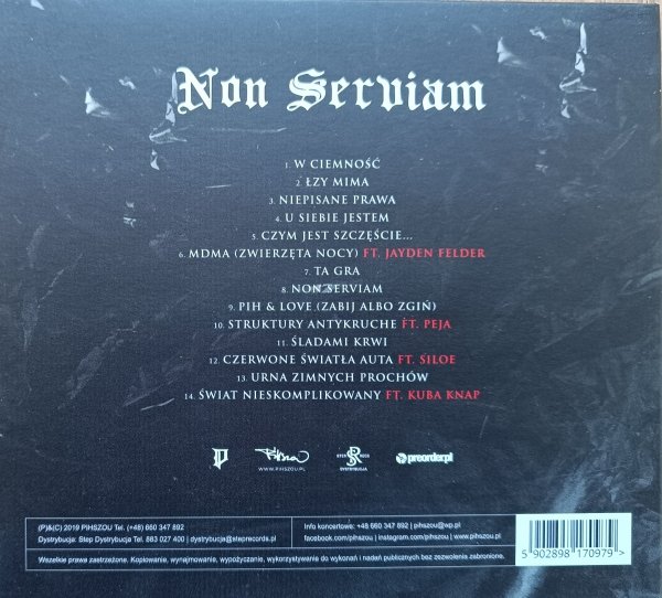 Pih Non Serviam tom 1 CD