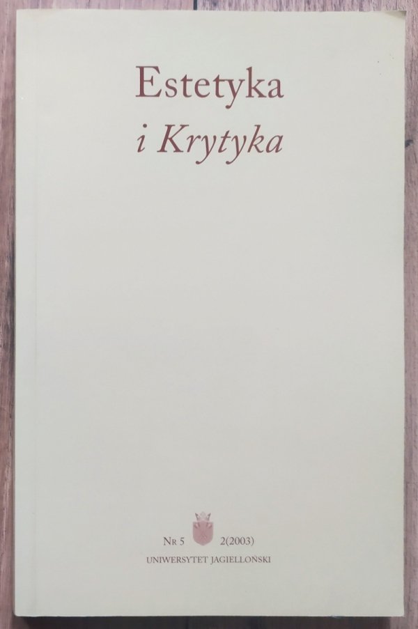 Estetyka i Krytyka nr 5 2/2003