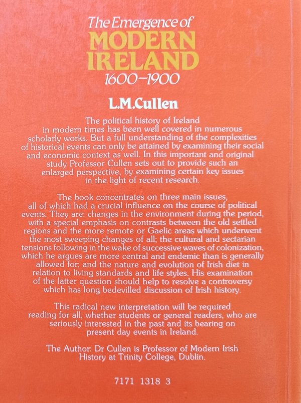 L.M. Cullen The Emergence of Modern Ireland 1600-1900