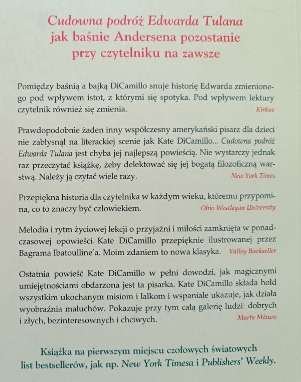 Kate DiCamillo Cudowna podróż Edwarda Tulana