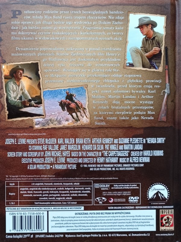Nevada Smith. Wielka Kolekcja Westernów DVD