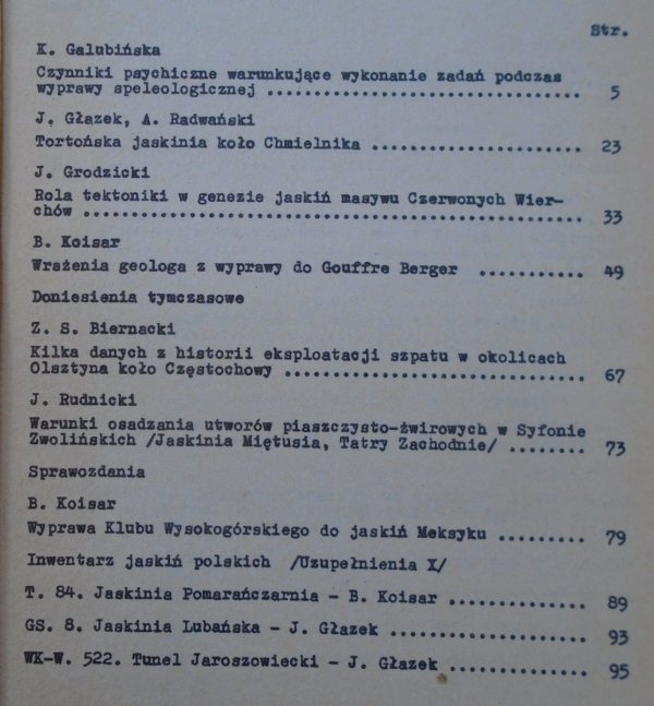 Speleologia tom V nr 1-2/1970