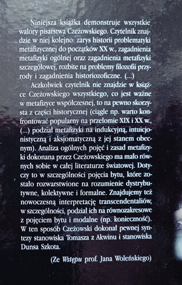 Tadeusz Czeżowski O metafizyce, jej kierunkach i zagadnieniach