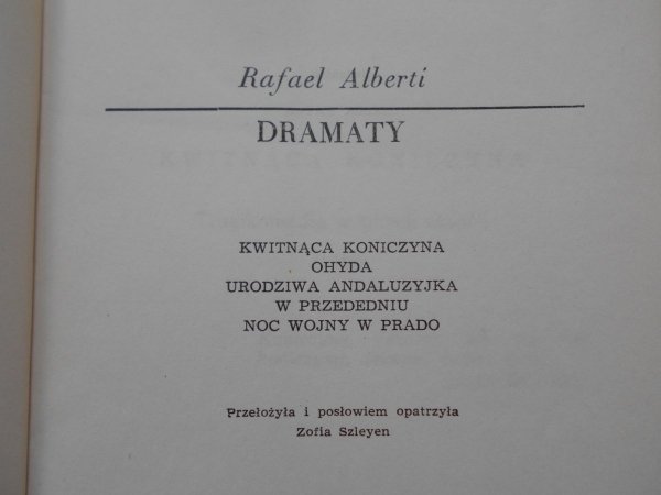 Rafael Alberti • Dramaty