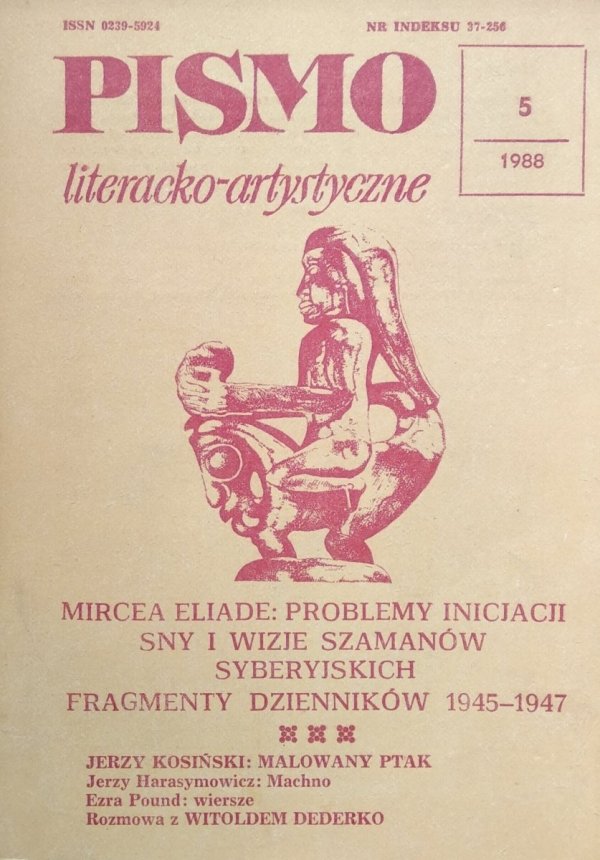 Pismo literacko-artystyczne 5/1988 • Mircea Eliade, Ezra Pound, Witold Dederko