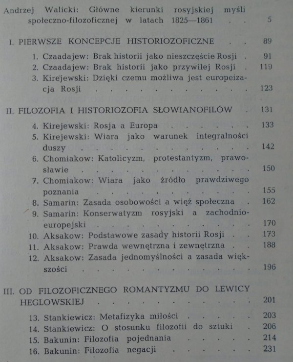 red. Andrzej Walicki • Rosyjska myśl filozoficzna i społeczna 1825-1861 [anarchizm, Bakunin, Hercen]