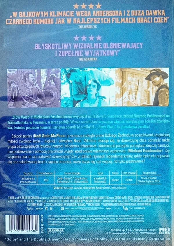 John Maclean Slow West DVD