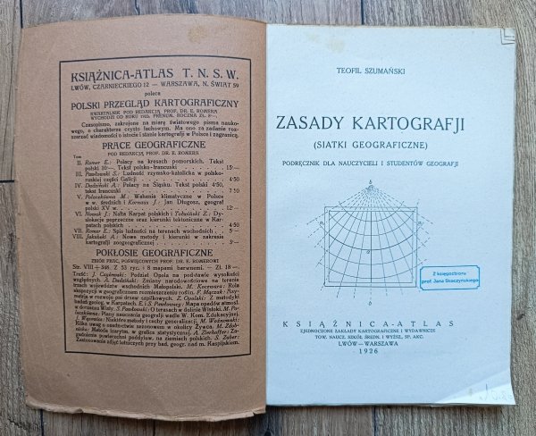 Teofil Szumański Zasady kartografii / 1926