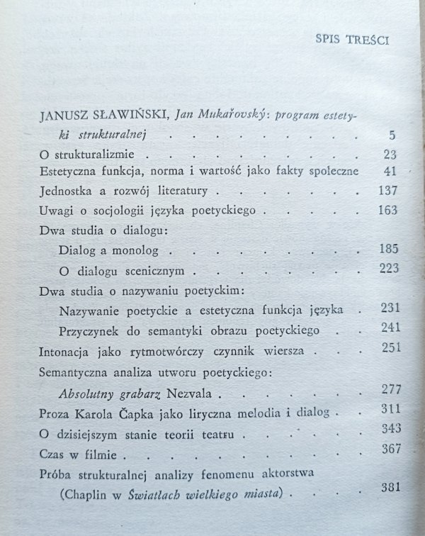 Jan Mukarovsky Wśród znaków i struktur
