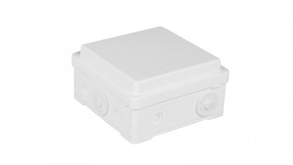 Puszka naścienna przyłączeniowa 100x52x100 mm, z 4 dławnicami, IP54, odporna na UV, NPP100 biała 35380006