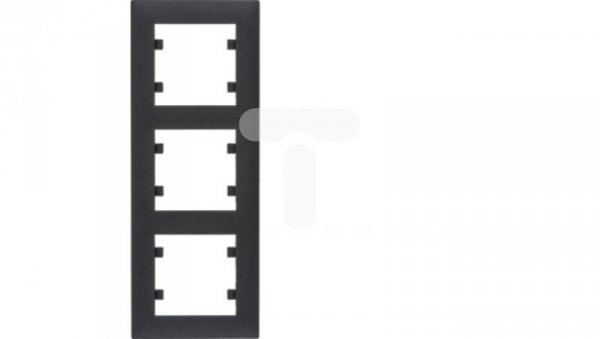 Lumina intense Ramka 3-krotna pionowa czarna WL5633