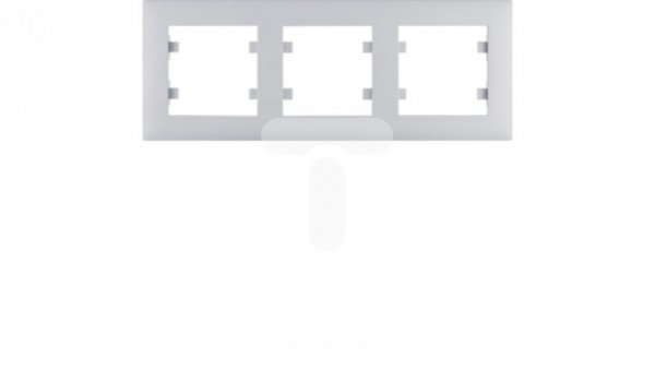 Lumina intense Ramka 3-krotna pozioma srebrna WL5732