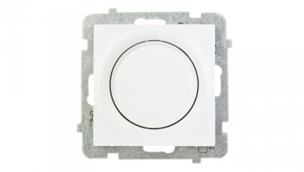 AS Ściemniacz przyciskowo-obrotowy /żarowy i halogenowy/ biały ŁP-8G/m/00