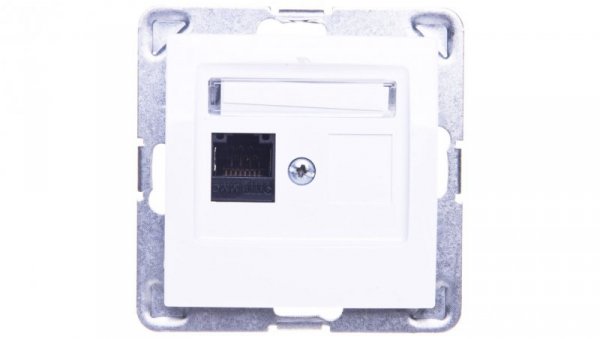 IMPRESJA Gniazdo komputerowe pojedyncze RJ45 kat.5e MMC białe GPK-1Y/K/m/00