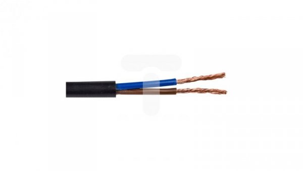 Przewód mieszkaniowy H03VV-F (OMY) 2x0,75 czarny 300/300V /50m/