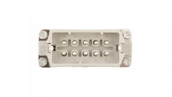 Wkład złącza 10P+PE męski 16A 250V EPIC H-A 10 SS 10440100