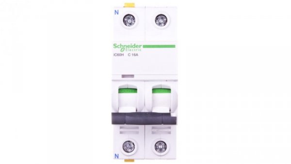 Wyłącznik nadprądowy 1P+N C 16A 10kA AC iC60H-C16-1N A9F07616