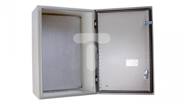 Obudowa metalowa 600x600x310mm IP65 z płytą montażową RN 606030 (RAL 7035) R30RS-01011102000