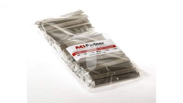Taśma aluminiowa 10x1mm w odcinkach 80mm TALU10X1ODC80 /1kg ok. 37m/