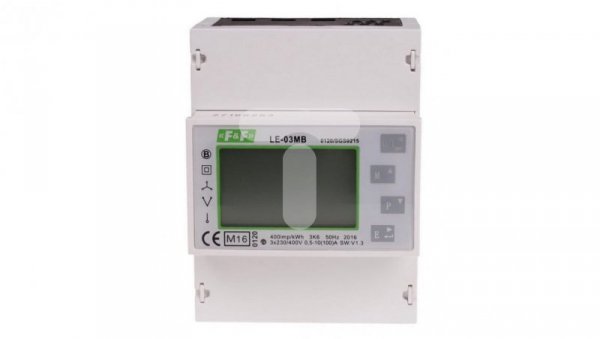 Licznik energii elektrycznej 3-fazowy z wyświetlaczem LCD 100A LE-03MB