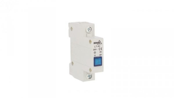 Lampka modułowa L7 niebieska 230V A15-L7-NI