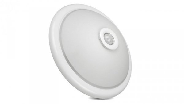 Plafon sufitowy z czujnikiem PIR oraz wymiennym źródłem światła 2x max 40W z trzonkiem E27, 220-240V~ 50/60Hz MCE324