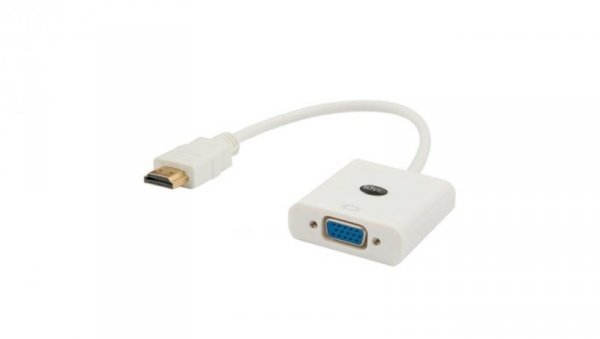 Adapter SAVIO cl-27 (HDMI M - D-Sub (VGA) F 0,10m kolor biały)