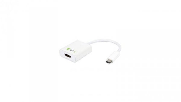 Adapter Przejściówka USB-C do HDMI UHD*60Hz Biały Techly